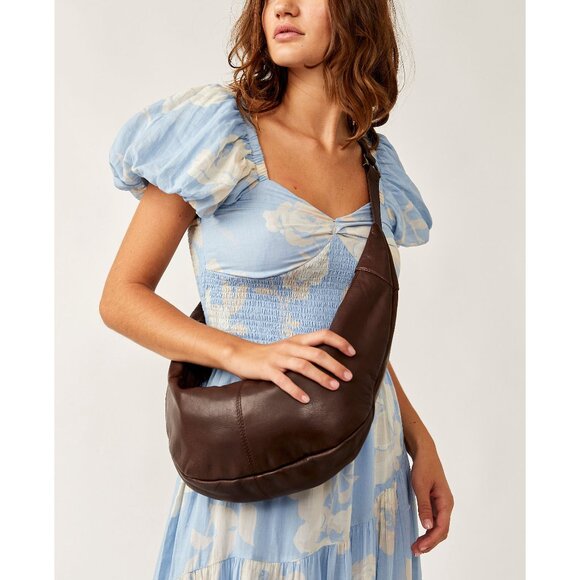 Free People Dark Brown Shoulder Bag - Picture 1 of 8